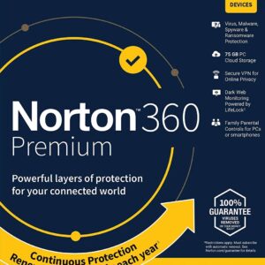 Norton 360 Premium 1 Year 10 Devices